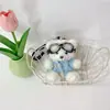 Chaveiro Panda Piloto Desenho Animado Urso Fofo Boneca Vestida Boneca Estudante Pequeno Presente Pingente Venda por Atacado