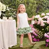Amazon Transfronteiriço Novo Vestido 3D de Flor para Crianças Vestido Colete Fofo para Menininha Vestido de Princesa Doce