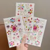 Pegatinas de Diamante para Niñas, Pegatinas Faciales, Pintura con Cuentas, Maquillaje de Cejas, Corazón Estéreo, Pegatinas de Cristal de Colores Perla