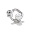 Brincos de moda novos com brincos de zircônia colorida, brincos de zircônia para garota de temperamento, unhas flash para o osso da orelha, atacado