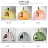 Casa para Gato Mascota Calabaza Invierno Cálida Engrosada Cojín de Cerramiento Completo Todas las Estaciones Suministros Famosos en Internet