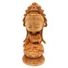 Decoración de adornos de Guanyin de dibujos animados de ciprés especificaciones 13 x 5.6 x 5.6cm decoración de sala de estar manualidades fábrica venta al por mayor