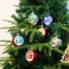 Bola galvanizada regalo de Navidad luz de plástico bola de Navidad decoración de árbol de Navidad regalo semicírculo hueco luz bola decorativa