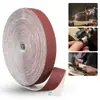 Rolo de Pano Abrasivo de Diamante de 1 Polegada 25mm 2m / 5m Adequado para Lixar Madeira, Polir Metal, Tratamento de Superfície