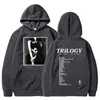 [Código Europeu Transfronteiriço] Blusa com Capuz Hip Hop do Álbum Musical Trilogy do The Weeknd