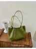 Bolsa de palha tecida transfronteiriça para mulheres, nova bolsa casual de grande capacidade para o dia a dia e mães, bolsa de ombro única sob o braço, moderna