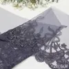 Renda Bordada Floral Estilo Palácio Vintage Tanglong em Malha Cinza Tinta Roxa, Acessórios de Renda para Bainha de Saia Hanfu e Rabo de Cavalo
