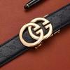 Cinto masculino fivela automática imitação couro genuíno novo popular letras G tendência da moda todos os jogos médio e jovem alto sentido
