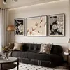 Galeria de Arte Qiao Jia Impressão Artística Giclée de um Leopardo em um Grande Estilo Vintage para Sala de Estar Pintura Decorativa, Arte para Pendurar na Parede de Fundo do Sofá