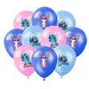 Globo de Película de Aluminio Temático de Stitch de Dibujos Animados Globo de Stitch de Anime para Niños Decoración de Cumpleaños Infantil