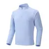 Sudadera deportiva con cuello alto estilo americano, media cremallera, adecuada para fitness, correr y entrenamiento, transpirable y de secado rápido, sudadera casual de manga larga