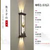 Luces solares de pared para exteriores con iluminación hacia arriba y hacia abajo, luces para pilares a ambos lados de la puerta, luces de pared exteriores para balcón impermeables, luces de pared para patio de villa