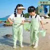 Macacão Impermeável Infantil Peça Única para Brincar na Água, Pesca, Calça de Chuva, Roupa Resistente à Água, Equipamento de Praia para Jardim de Infância, Macacão