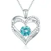Collar Nuevo Estilo en Forma de Corazón para Mujer Verano Alto Grado Popular Colgante de Celebridad de Internet Cadena para Clavícula Versátil Lujo Ligero Accesorios