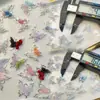 Colgante de Flor de Mariposa Colorida Fantasía Material para Manualidades con Cuentas Pulsera Collar Pendientes Joyería Accesorios de Cuentas Sueltas