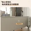 Rack de TV Estilo Cream, Moderno e Simples, para a Sala de Estar, Novo Modelo para Apartamentos Pequenos, Combinação de Mesa de Centro e Rack de TV de Piso