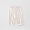Calça Casual de Verão para Bebê Fina Respirável Longa para Exterior Bebê Jacquard Calça Repelente de Mosquitos Classe A Justa Respirável Pijama