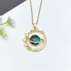 Collar de Acero Inoxidable para Mujer Joyería de Nicho Versátil Colgante de Cobre Cadena Elegante para Clavícula Joyería Cadena de Lujo Ligero