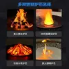 Chimenea Colgante con Llama Real de Forma Especial, Calentador de Alcohol, Madera y Gas Natural, Chimenea de Llama Real Hecha a Medida para Villas
