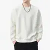 Sudadera Básica Sencilla de Peso Pesado de Marca de Alta Gama Tendencia para Hombre Negro Albaricoque Lista para Usar Estilo Casual Sin Capucha