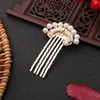 Accesorios para el Cabello Hanfu Meng Hua Lu Zhao Pan Er Mismo Estilo Peine para el Cabello de Perla Artificial Pasador Pasador para Patillas Adornos para el Cabello de Estilo Antiguo