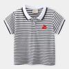 Camiseta polo de manga corta a rayas para niños, ropa infantil de primavera y verano, informal, de manga corta, para hombre
