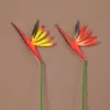 Flores de Ave-do-Paraíso Mini Artificiais Mais Vendidas Transfronteiriças, Plantas Verdes para Construção de Jardim, Decorações de Folhagem Falsa, Adereços de Fotografia