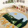 Alfombra de Noche Tufted Transfronteriza para Dormitorio, Manta Refrigerante de Forma Irregular para Sala de Estar y Habitación Infantil, Alfombra de Terciopelo de Comercio Exterior, Suave y Espesa