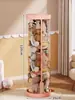Balde de Armazenamento para Bonecas Doméstico Grande Capacidade Armário de Exibição Transparente para Bonecas Brinquedos Miniaturas Armazenamento de Bichos de Pelúcia Artefato de Armazenamento
