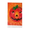 Gran Venta Calabaza Fiesta de Halloween Juego de Vajilla Mantel Bandeja de Papel Banderín Decoración Plato de Cena Desechable Cuchillo, Tenedor y Cuchara