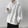 Sudadera con capucha para hombre, primavera y otoño, holgada, talla grande, jersey de manga corta para otoño, pareja, top versátil, simple y genial