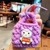 Monedero con llavero de Sanrio con dibujos animados, minibolso de almacenamiento para auriculares, regalo al por mayor