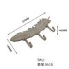 Venta al por mayor de fábrica gancho para ropa de hierro fundido de animales vintage hierro forjado gancho de fila estilo industrial gancho de metal gancho de pared para sala de estar