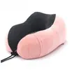 Almohada de Viaje en Forma de U para el Cuello, Almohada Portátil para Avión, Reposacabezas para el Cuello de Coche, para Dormir en Viajes Largos, Almohada Cervical en Forma de U para Trenes de Alta Velocidad