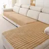 Cojín de sofá de felpa Amazon transfronterizo, engrosado para invierno, cálido, antideslizante, cojín de asiento de franela, funda de sofá, manta para sofá