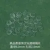 Pulsera Transparente Tao Accesorios Espaciadores de Silicona Cuentas de Plástico Invisible Ultra-delgadas Wen Play Junta Espaciador con Cuentas