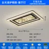 Lámpara de Sala de Estar Luz Lujo Sentido de Alta Gama Estilo Italiano Minimalista Alta Gama Atmosférica Lámpara Principal de Sala de Estar Lámpara de Techo Rectangular Lámparas para Toda la Casa