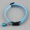 Collar reflectante con hebilla negra para mascotas, exclusivo transfronterizo, 1.0, con parche para perro, collar con campana y collar para gato, disponible al por mayor.