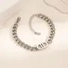 Pulsera de Acero de Titanio Estilo Nuevo Sin Decoloración Japonesa y Coreana para Mujer, Pulsera de Joyería de Moda Versátil Estilo Ins, Sin Decoloración al por Mayor