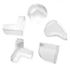 Protector de esquina transparente anticolisión para esquinas de mesa, protector de esquina antigolpes y antiimpactos para mesas de café y muebles, protector suave de esquina, tira protectora de bordes, cubierta protectora de silicona