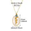 Europa y Estados Unidos collar de flor de diciembre transfronterizo nuevo flor tridimensional colgante de concha ovalada flor del mes de nacimiento cadena para la clavícula