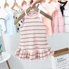 Roupa Infantil Vestido Super Estiloso para Meninas 2026 Novo Estilo Coreano Vestido Salopete Bebê Verão Vestido Princesa Tendência