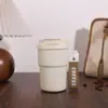 Vaso térmico de alta calidad, portátil, de gran capacidad, con separador de té, asa y cordón, perfecto para uso en exteriores.