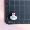 Acessórios DIY Coelho de Desenho Animado Brinquedos de Comida Capa de Celular Cola de Chantilly Mini Acessórios de Bolo de Desenho Animado Grampo de Cabelo