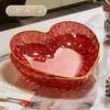 Mesa de Centro de Sala de Estar de Lujo Ligero Plato de Frutas Alto Valor de Belleza Plato de Frutas con Forma de Corazón Plato Colgante para Snacks de Celebridad de Internet Plato para Dulces de Recepción