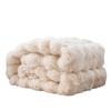 Manta de franela con diseño de conejo de burbujas toscano para las cuatro estaciones, manta de forro polar coral, manta informal para aire acondicionado.