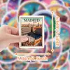 50 Adesivos de Grafite de Viagem Europeia para Copo d'Água, Computador, Celular, Adesivos Decorativos à Prova d'Água, Adesivos Criativos de Viagem, Atacado