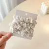 Primavera Verano Nuevo Estilo Coreano Estilo Pastoral Cuadros Florales Ligas para el Pelo de Intestino Delgado para Mujer Estilo Dulce Alto Valor Versátil Accesorios para el Cabello de Niña