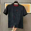 Camiseta Trendy de Manga Corta Estilo Retro Americano para Hombre 2026 Nuevo Estilo Cuello Redondo Holgada Casual de Media Manga Top Versátil para Hombre