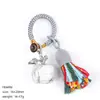 Chaveiro de maçã de cristal natural 20mm transfronteiriço pingente trançado Véspera de Natal decoração de bolsa de maçã de ágata